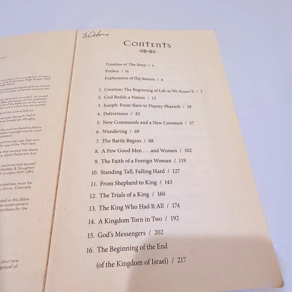 The Story Teen Edition Bible Adapted From TNIV 2005 Paperback Reads Like A Novel